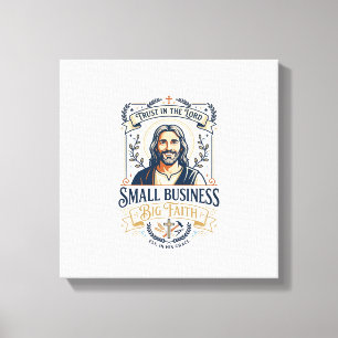 Jesus Boutique Inhaber eines kleinen Geschäfts Hem Leinwanddruck