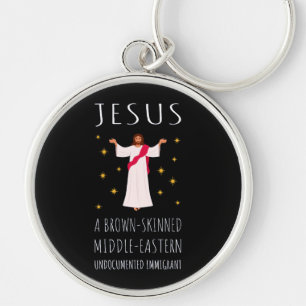 Jesus Braungebrannter undokumentierter Immigrant I Schlüsselanhänger