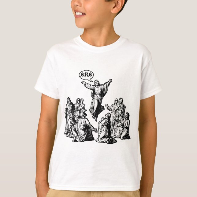 Jesus BRB lol Shirt (Vorderseite)