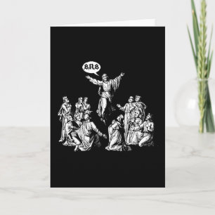 Jesus BRB lol Shirt Karte