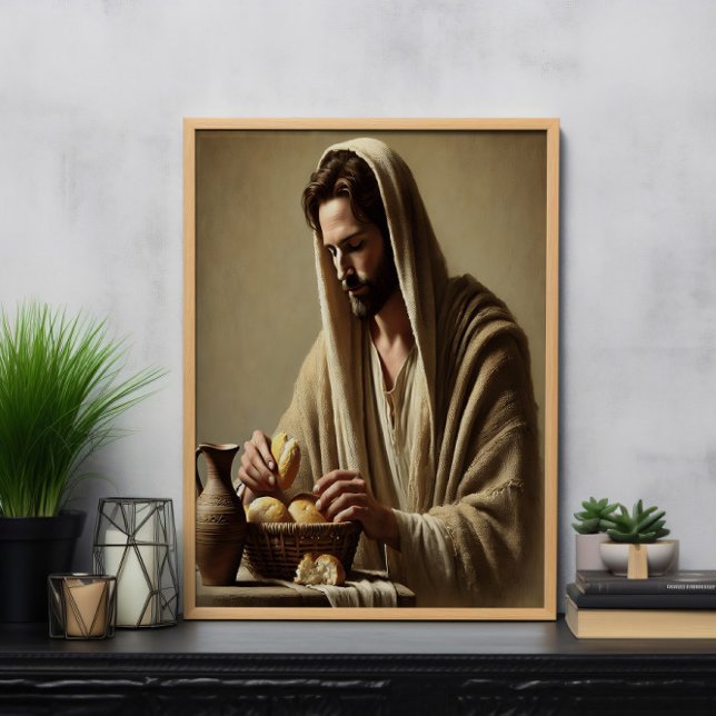 Jesus Breaking Brot in göttlichen Frieden Poster (Von Creator hochgeladen)