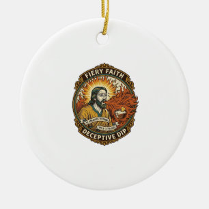 Jesus brennender Mund super scharfe Party-Dip Humo Keramik Ornament