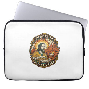 Jesus brennender Mund Super scharfe Party-Dip Humo Laptopschutzhülle