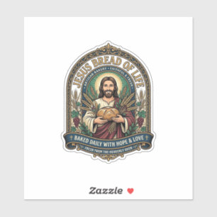 Jesus Brot des Lebens Jesus Brot Leben Bäckerei Ch Aufkleber