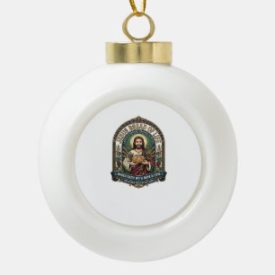 Jesus Brot des Lebens Jesus Brot Leben Bäckerei Ch Keramik Kugel-Ornament