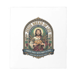 Jesus Brot des Lebens Jesus Brot Leben Bäckerei Ch Notizblock