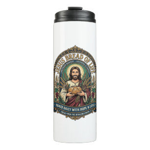 Jesus Brot des Lebens Jesus Brot Leben Bäckerei Ch Thermosbecher