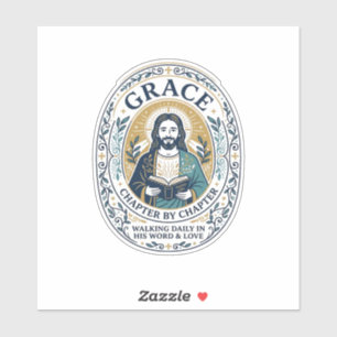 Jesus Buchclub Lesegemeinschaft Grafik T-Shirt Chr Aufkleber