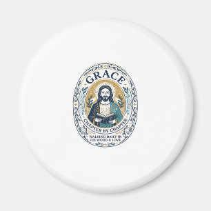 Jesus Buchclub Lesegemeinschaft Grafik T-Shirt Chr Magnet
