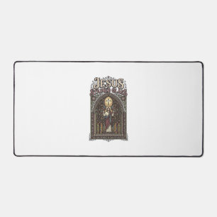 Jesus-Buntglas Jesus-Buntglas Kathedrale Schreibtischunterlage