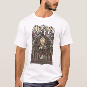 Jesus-Buntglas Jesus-Buntglas Kathedrale  T-Shirt