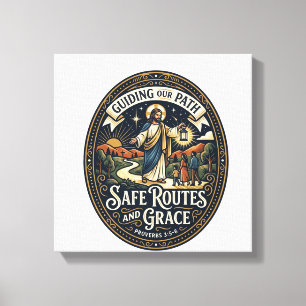 Jesus Busfahrer Transitmitarbeiter Shirt Glaube ba Leinwanddruck