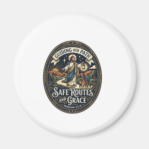 Jesus Busfahrer Transitmitarbeiter Shirt Glaube ba Magnet