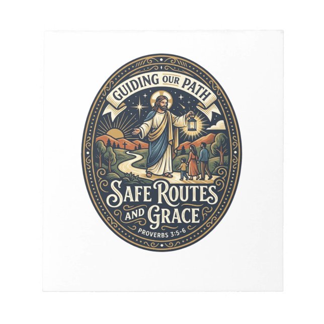 Jesus Busfahrer Transitmitarbeiter Shirt Glaube ba Notizblock (Vorderseite)