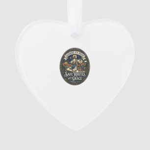Jesus Busfahrer Transitmitarbeiter Shirt Glaube ba Ornament