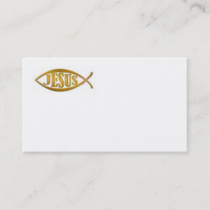 JESUS BUSINESS CARD CHRISTLICH VISITENKARTE