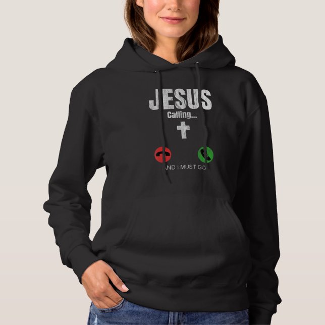 Jesus Calling - Jesus Phone Christlich Hoodie (Vorderseite)