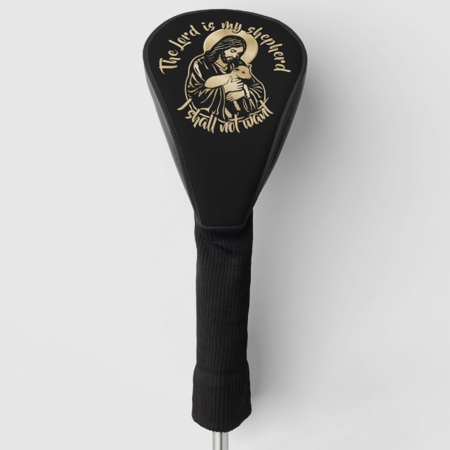 Jesus Caring Shepherd Golf Headcover (Vorderseite)