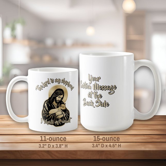 Jesus Caring Shepherd Kaffeetasse (Von Creator hochgeladen)