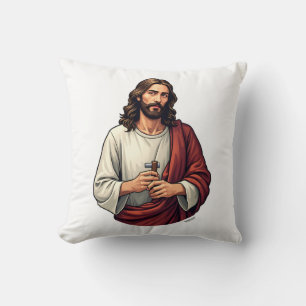 Jesus Carpenter Mark Vintage Gravur T-Shirt 2 Kissen