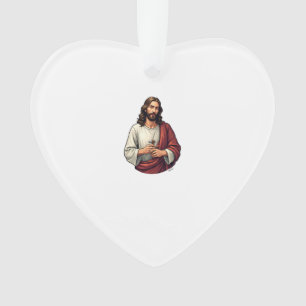 Jesus Carpenter Mark Vintage Gravur T-Shirt 2 Ornament
