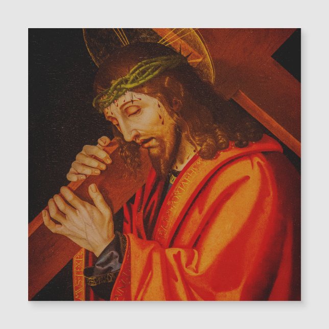 Jesus carrying the cross magnet (Vorderseite)