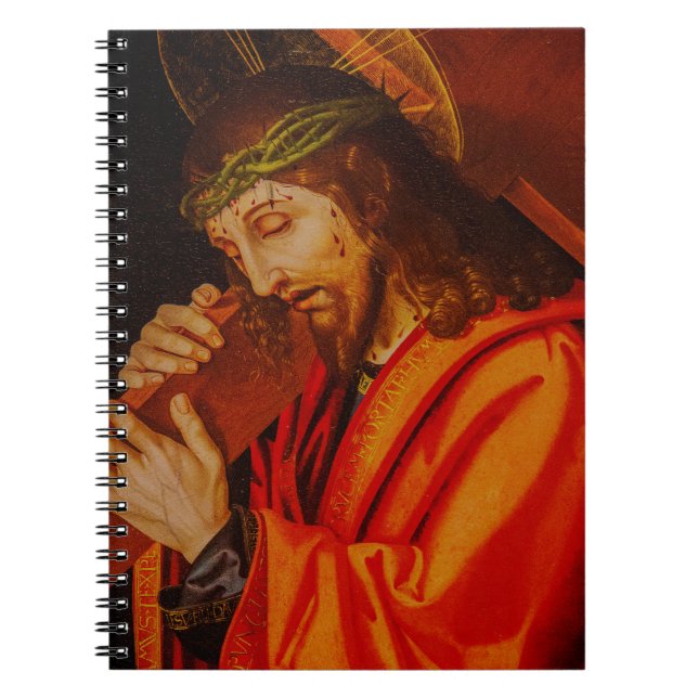 Jesus carrying the cross notebook notizblock (Vorderseite)