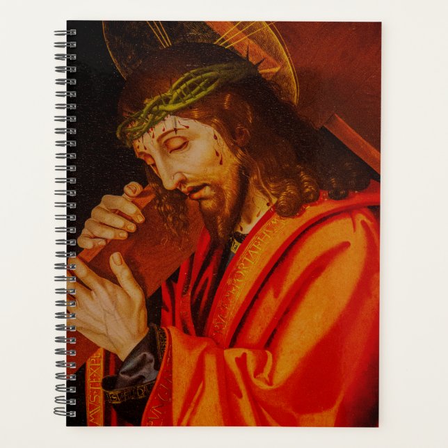 Jesus carrying the cross notebook planer (Vorderseite)