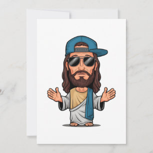 Jesus Cartoon swag Feiertagskarte