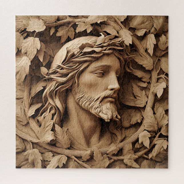 Jesus Carving Jigsaw Puzzle (Vertikal)