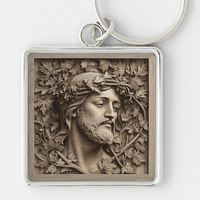 Jesus Carving Schlüsselanhänger (Vorne)