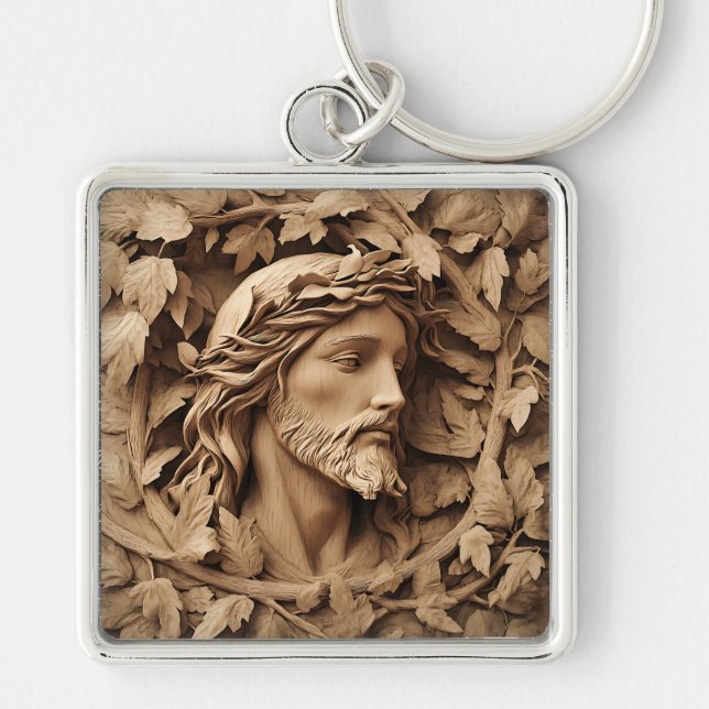 Jesus Carving Schlüsselanhänger (Vorne)