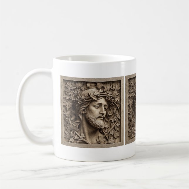 Jesus Carving Tasse (Links)