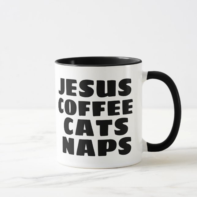 JESUS CATS KAFFEE NICKERCHEN CAT LOVER TASSE (Rechts)