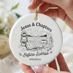 Jesus & Chapters Christlicher Leserschmuck Keramik Ornament