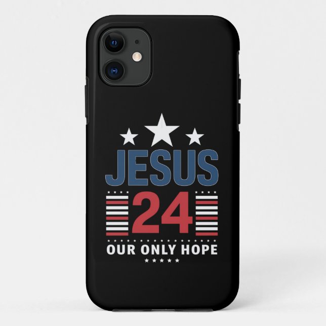 Jesus Christ 2024 Präsident USA Wahlen Politische Case-Mate iPhone Hülle (Rückseite)