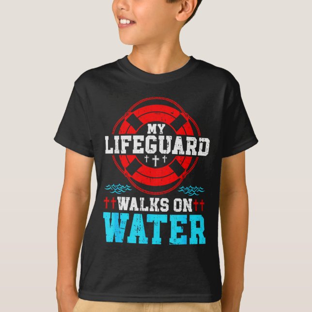 Jesus Christ Christian My Walks On Water  T-Shirt (Vorderseite)