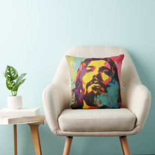 Jesus Christ Color Pop Art Kissen