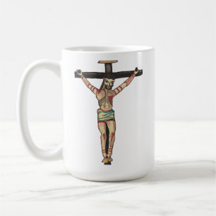 Jesus Christ Cross Crucifixe Wasserfarbenkunst Kaffeetasse