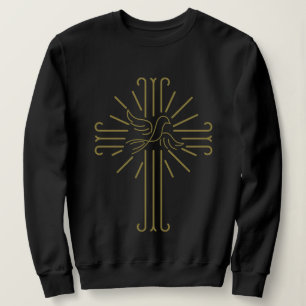 Jesus Christ Cross & Peace Dove Sweatshirt