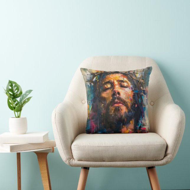 Jesus Christ Expressionismus Kissen (Stuhl )