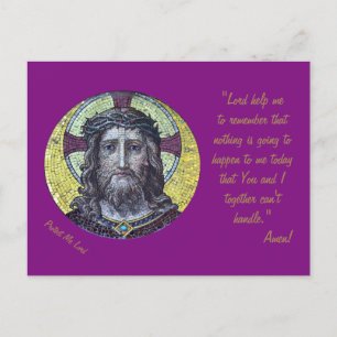 Jesus Christ & Gebet "Protect Me Lord" / Postkarte