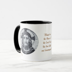Jesus Christ & Gebet "Psalm 113:2 Bless" Kaffee m Tasse