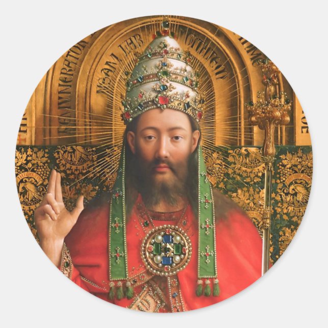 Jesus Christ Ghent Altarpiece Sticker (Vorderseite)