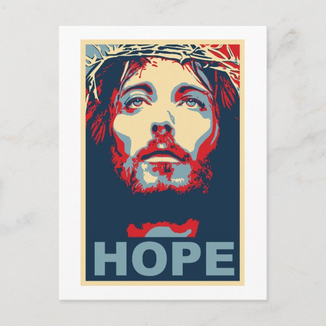 Jesus Christ Hope Postkarte (Vorderseite)