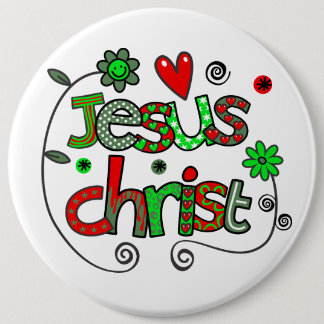 Jesus Christ I Doodles I Was ich Colossal 6x6 Butt Button