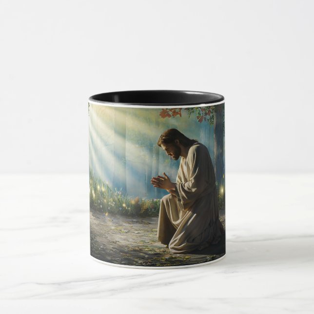 Jesus Christ in Gethsemane #1 Tasse (Zentrum)