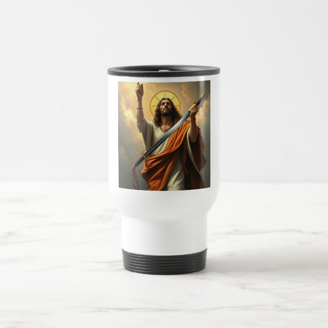 Jesus Christ ist King Steel Travel Mug Reisebecher (Mittel)