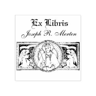 Jesus Christ King of Kings Black & White Line Art Gummistempel