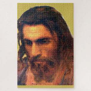 Jesus-Christ-Kopfstudie vor 1872 von I. Kramskoi Puzzle